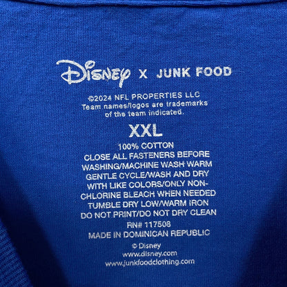 Junk Food X Mickey Mouse NFL Buffalo Bills Blue T-Shirt 2XL