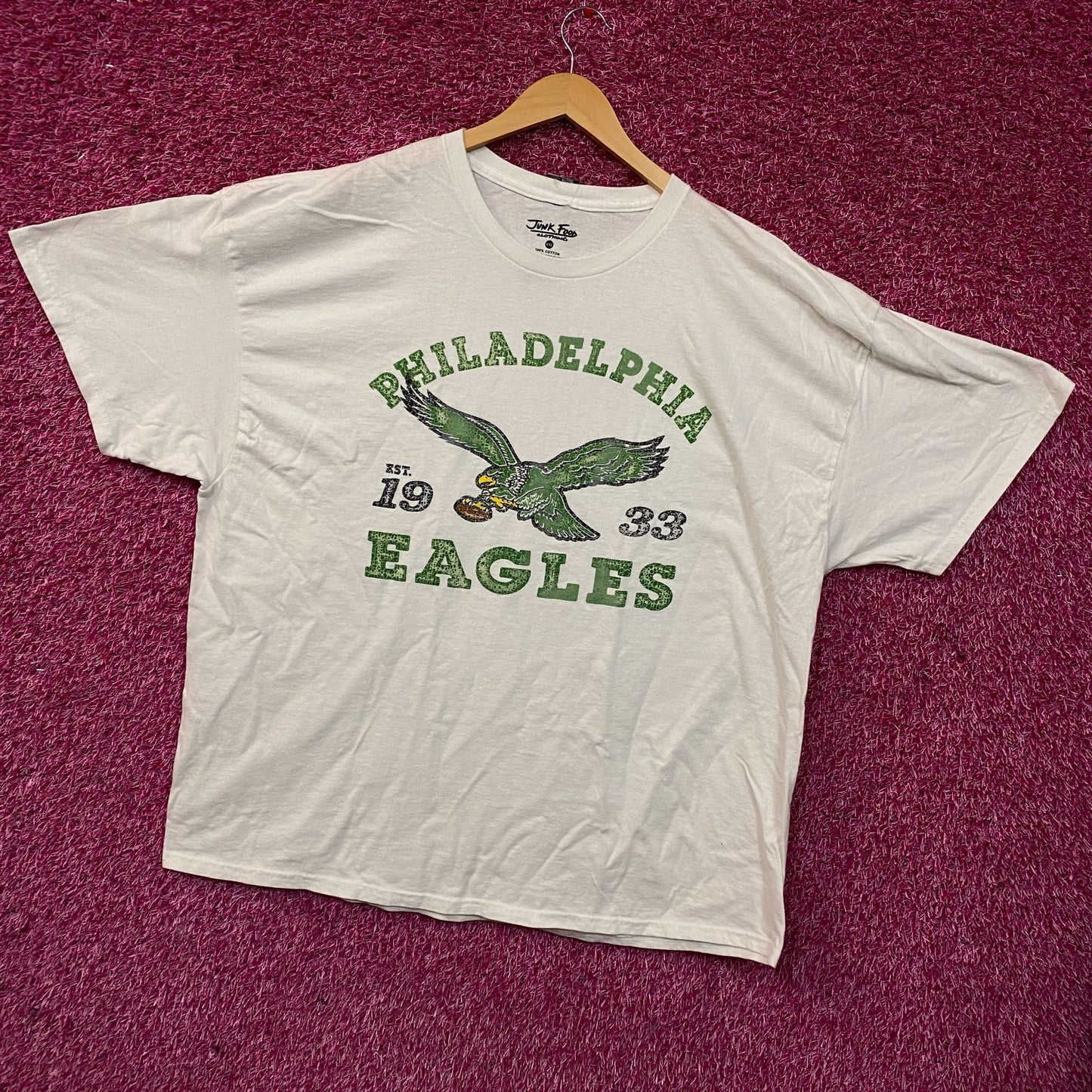 Junk Food Philadelphia Eagles Vintage Style Graphic T-Shirt 2XL