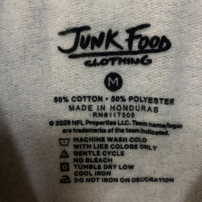 Junk Food Clothing Cincinnati Bengals Heather Gray Crewneck Pullover Sweatshirt Medium