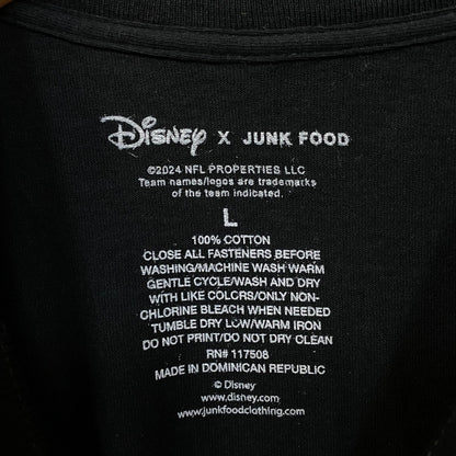 Disney x Junk Food NFL Miami Dolphins Mickey Mouse Kick Back T-Shirt Large