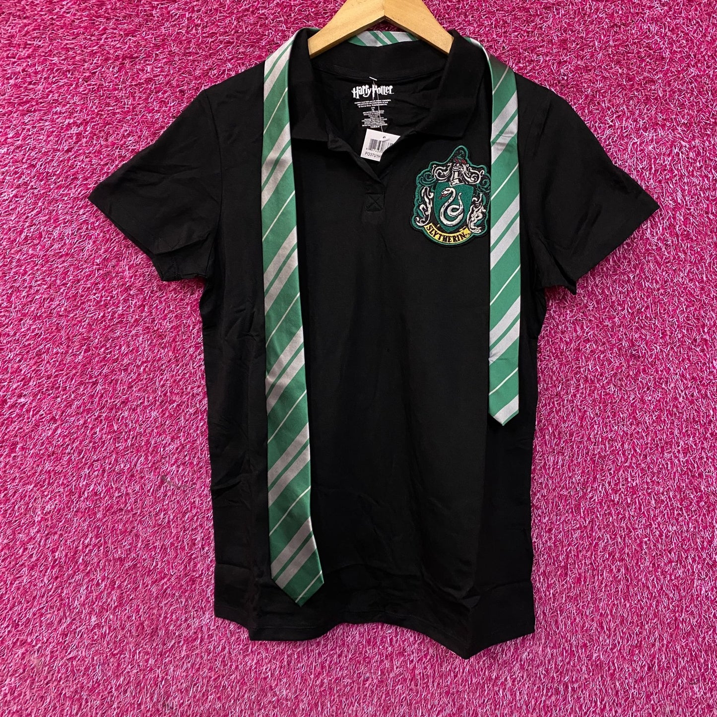 Harry Potter Juniors Slytherin Caped Polo Shirt  XL