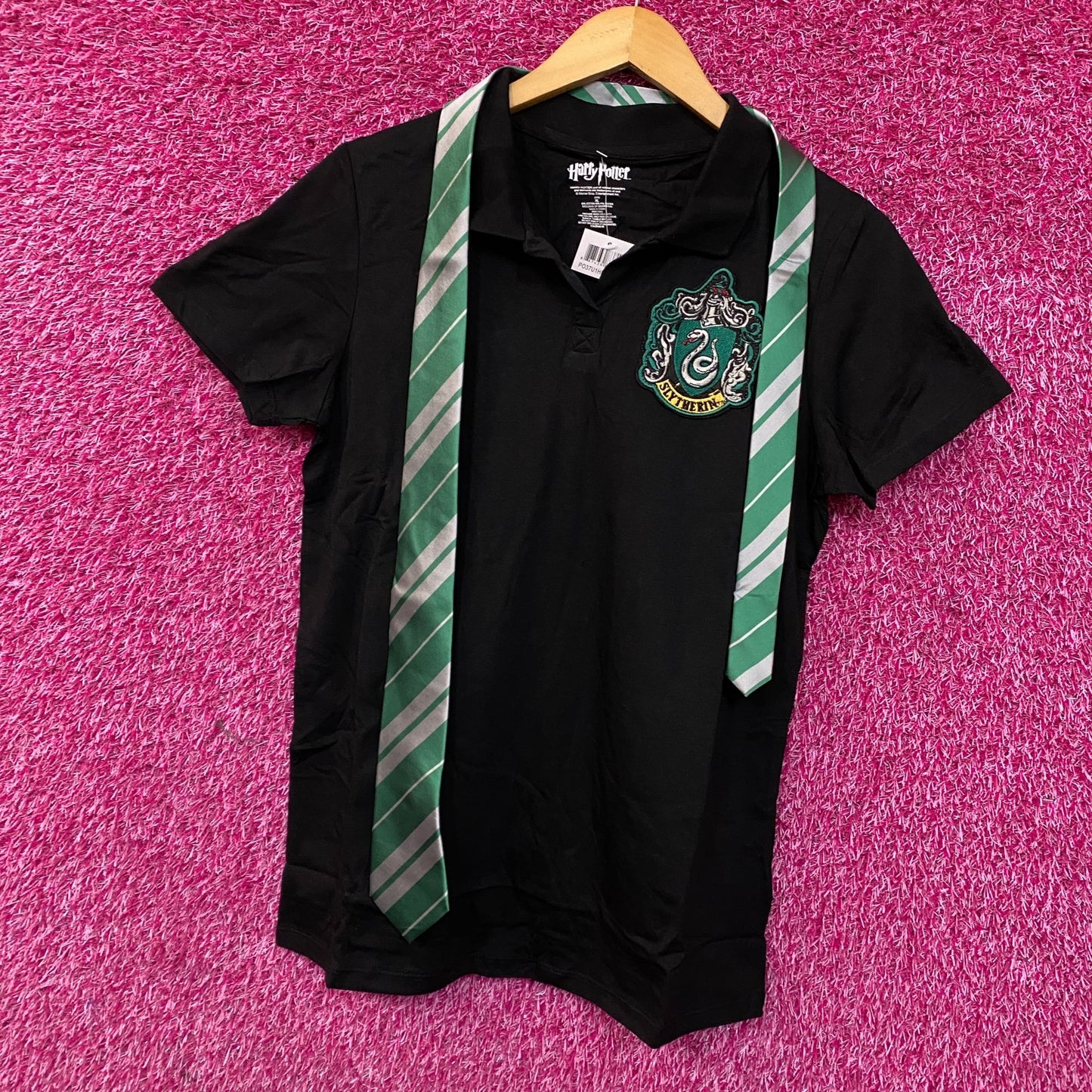 Harry Potter Juniors Slytherin Caped Polo Shirt  XL