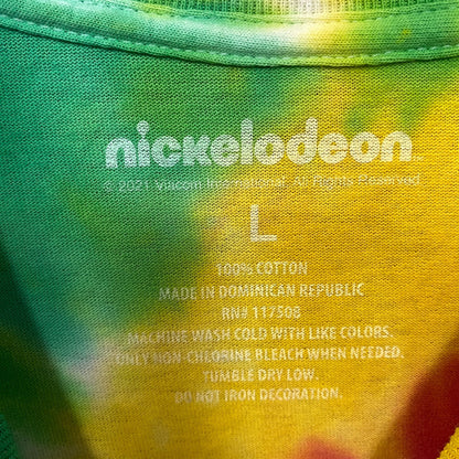 Nickelodeon Rugrats Tommy & Chucky Cartoon Tie Dye T-Shirt Large