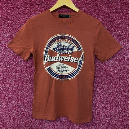 Budweiser World Renowned Classic American Lager T-shirt size XS