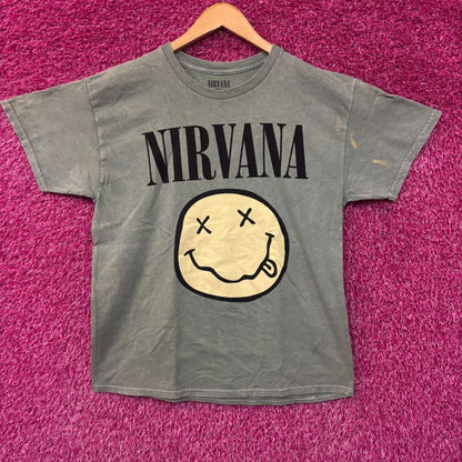 Nirvana Nevermind Smiley Face tshirt size large
