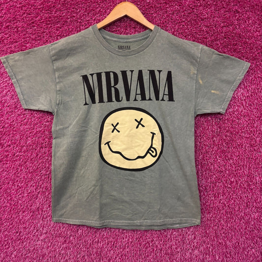 Nirvana Nevermind Smiley Face tshirt size large