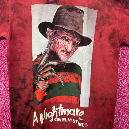 A Nightmare on Elm Street Freddy Kruger Tie dye Tshirt Size Medium