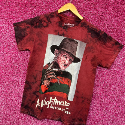A Nightmare on Elm Street Freddy Kruger Tie dye Tshirt Size Medium