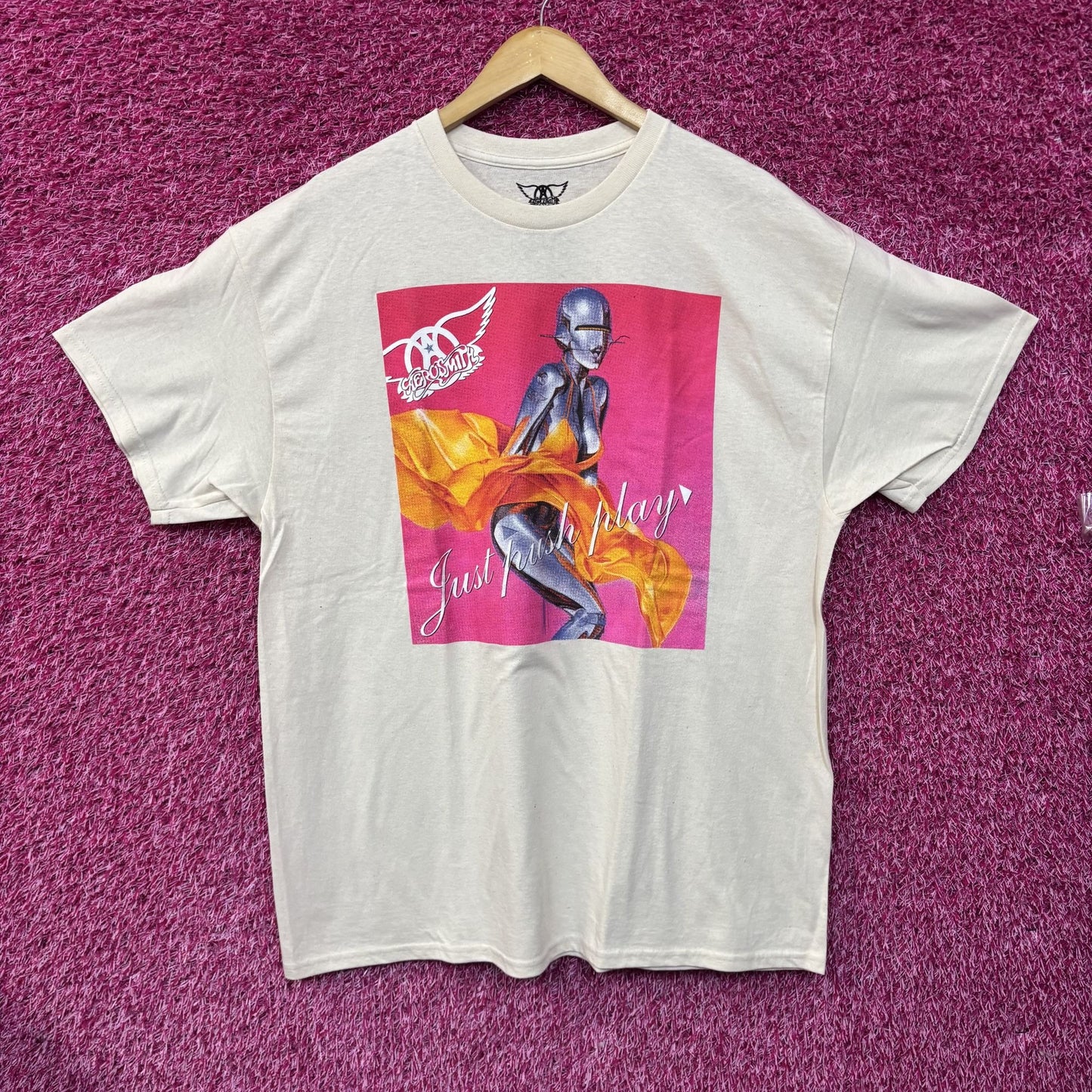 Aerosmith Just Push Play Album Cover T-Shirt XL