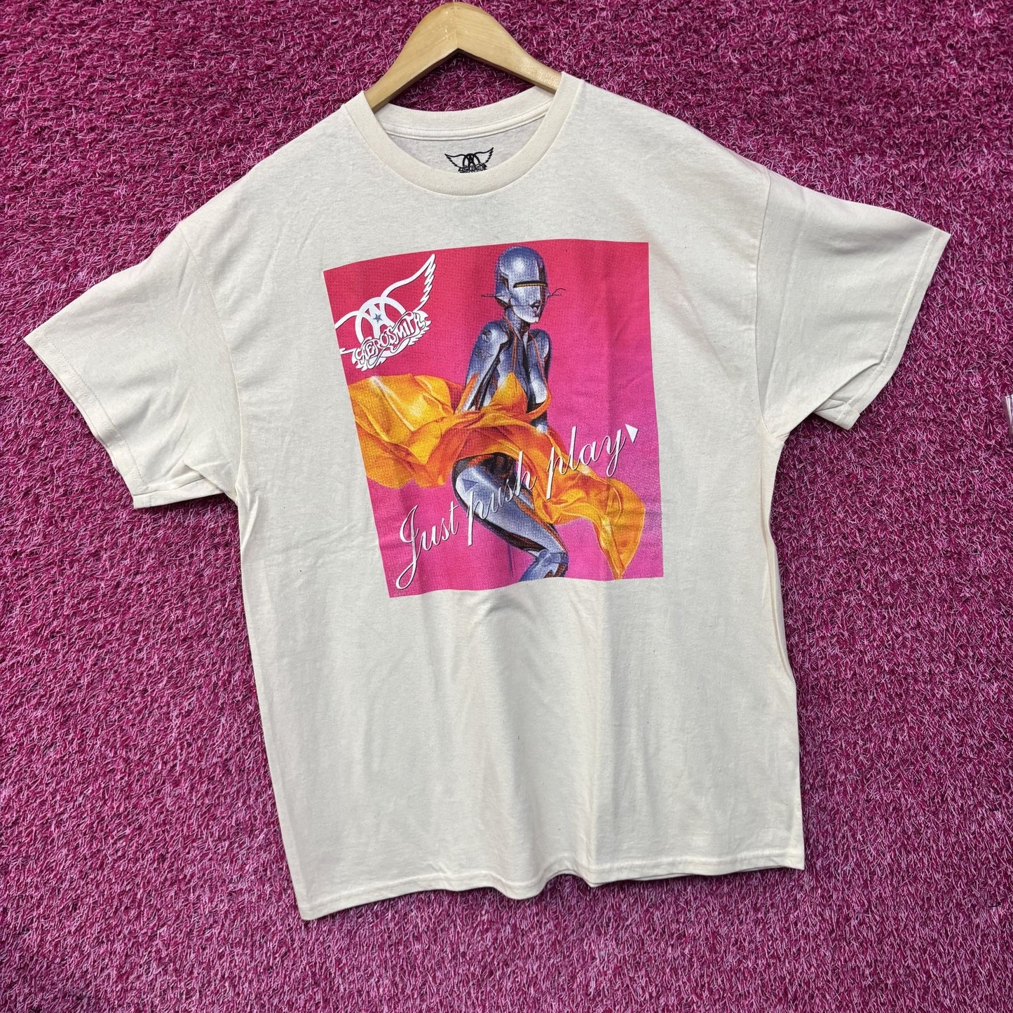 Aerosmith Just Push Play Album Cover T-Shirt XL