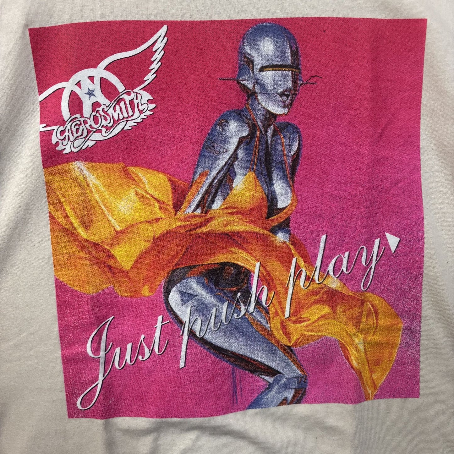 Aerosmith Just Push Play Album Cover T-Shirt XL