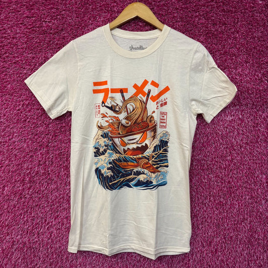 The Great Ramen Kaiju Monster Beige Tshirt size Small