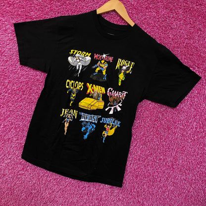 X-Men Animated Series Team Character Credit Marvel Tee M