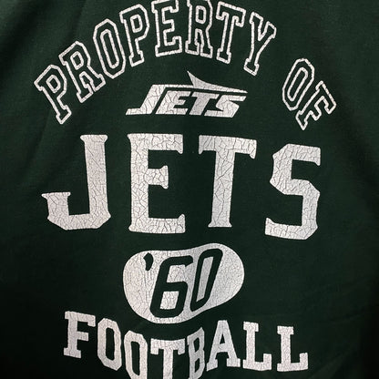 Junk Food Clothing New York Jets Property of Jets NFL Green Sweatshirt Large
