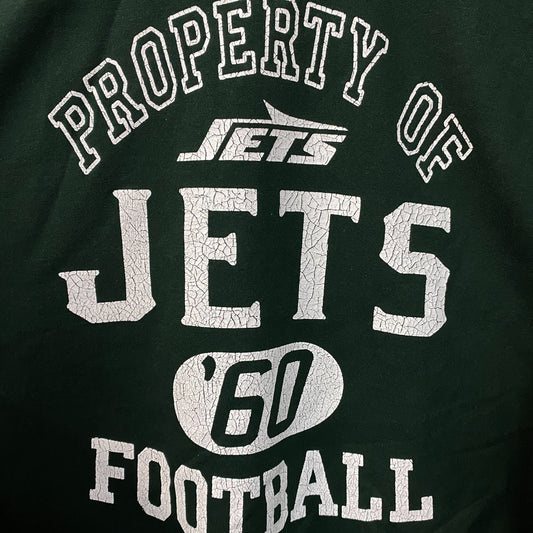 Junk Food Clothing New York Jets Property of Jets NFL Green Sweatshirt Large