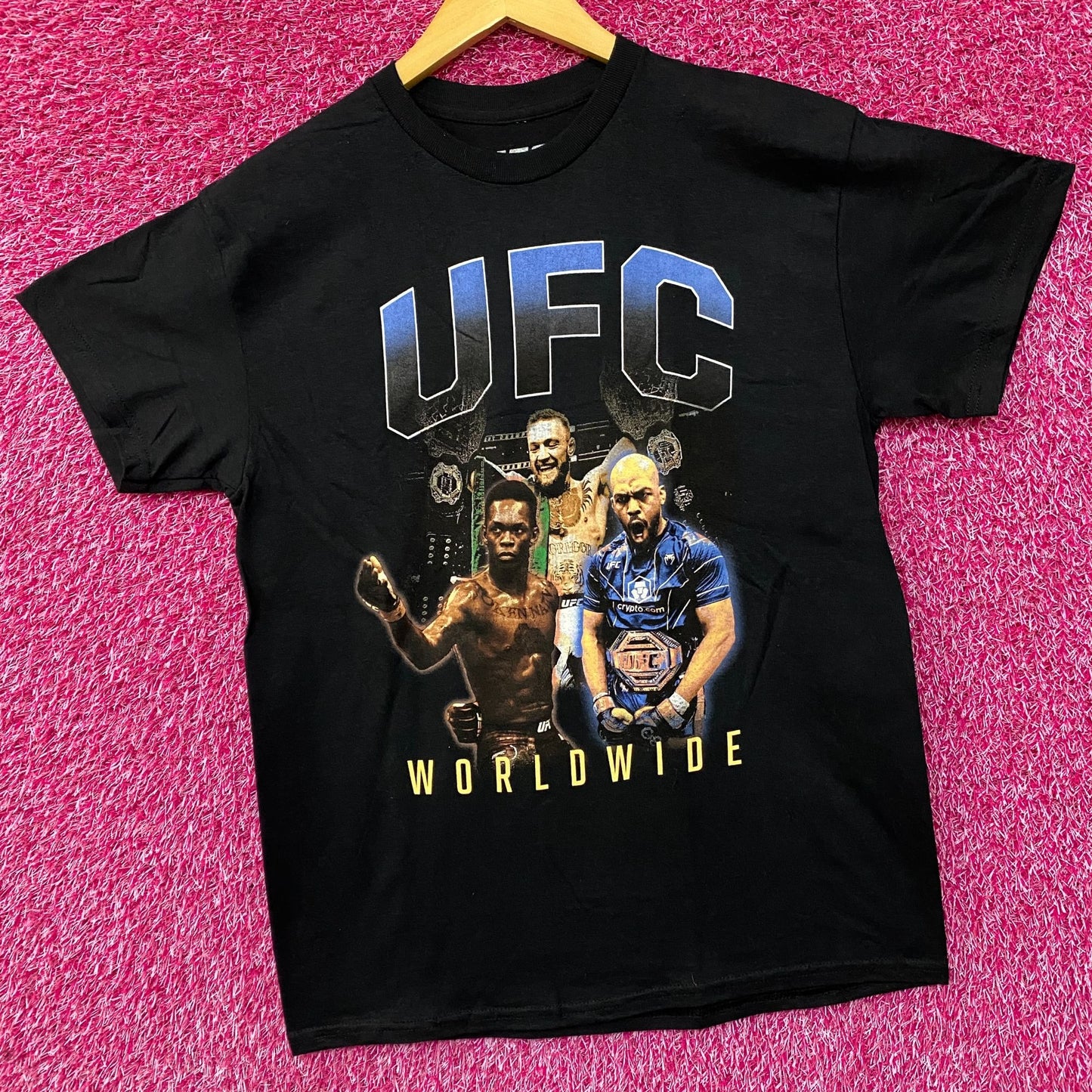 UFC WorldWide Conor McGregor, Jon Jones, Israel Adesanya T-Shirt Medium