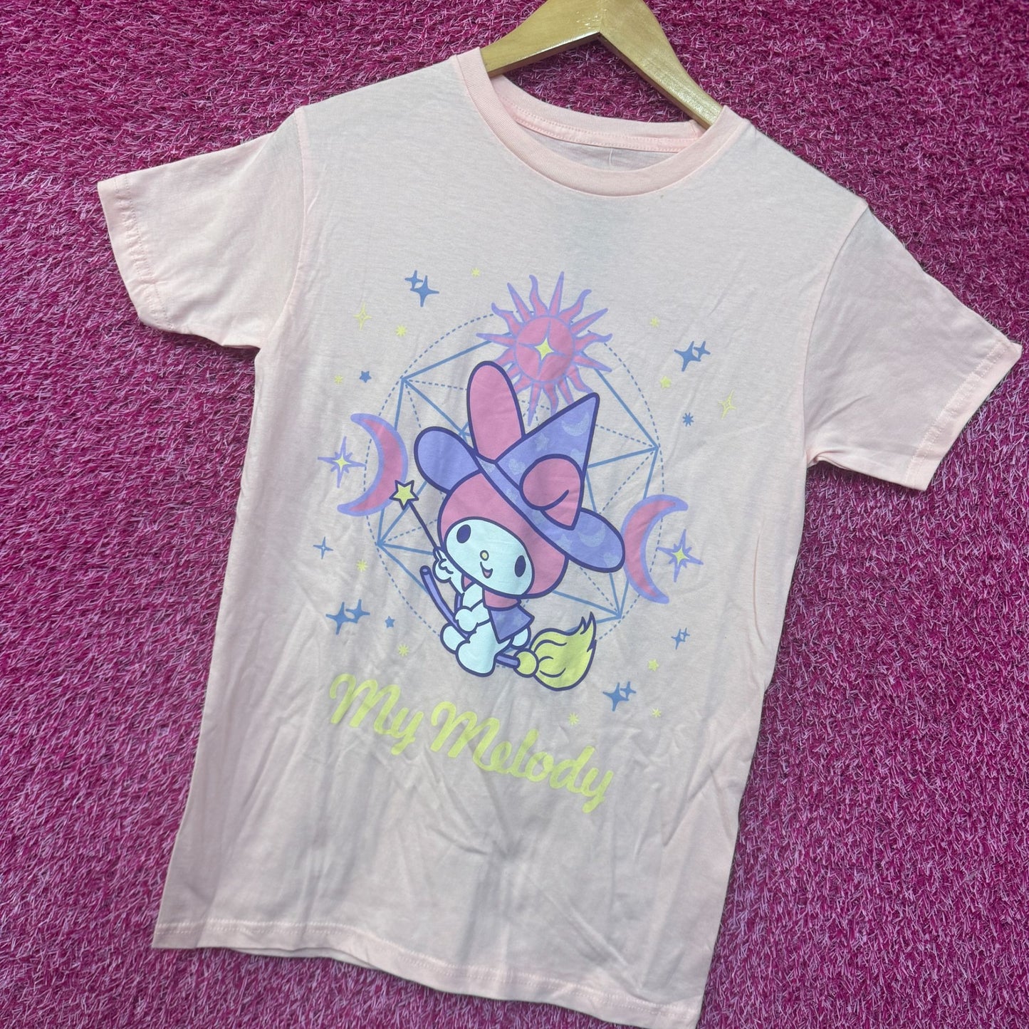 My Melody Spooky Astro Witch Kawaii Sanrio Women’s Tee M