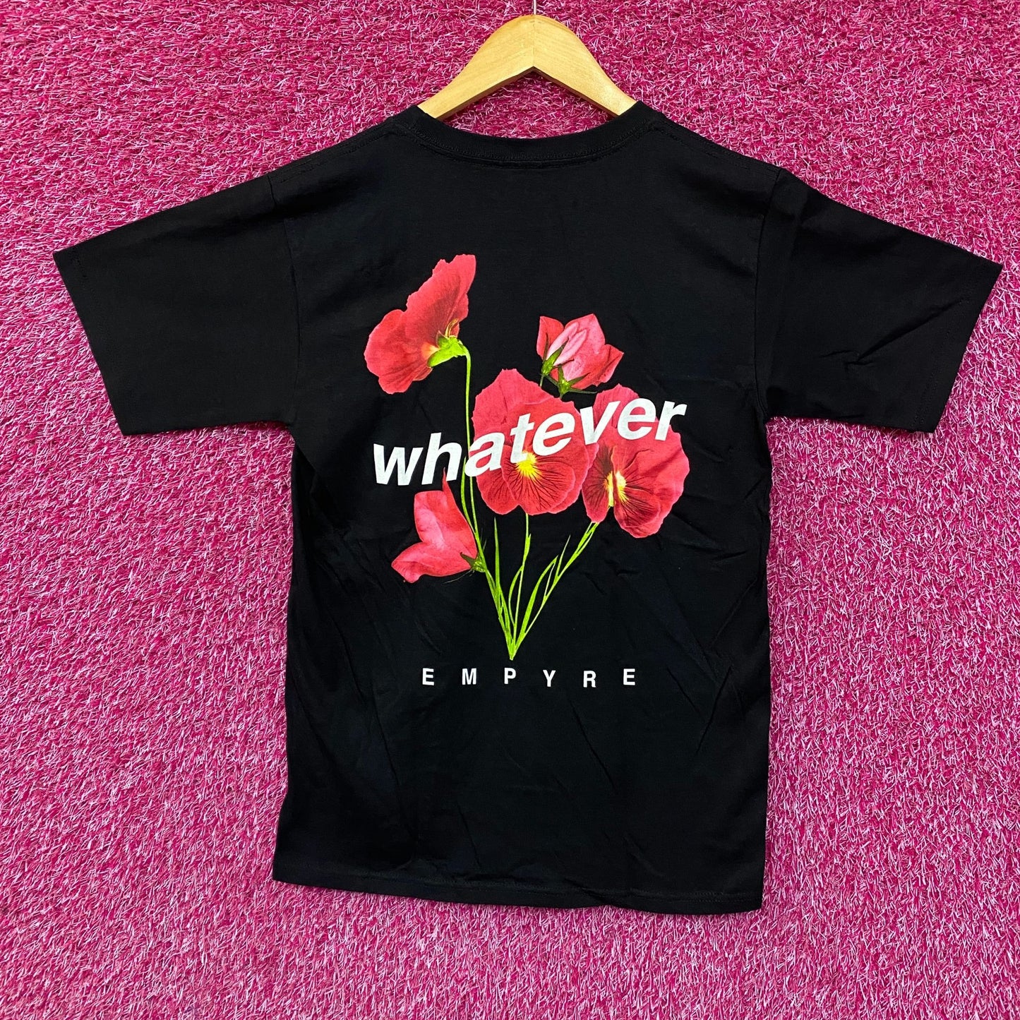 Empyre Whatever Forever Flower Graphic Design T-Shirt Small