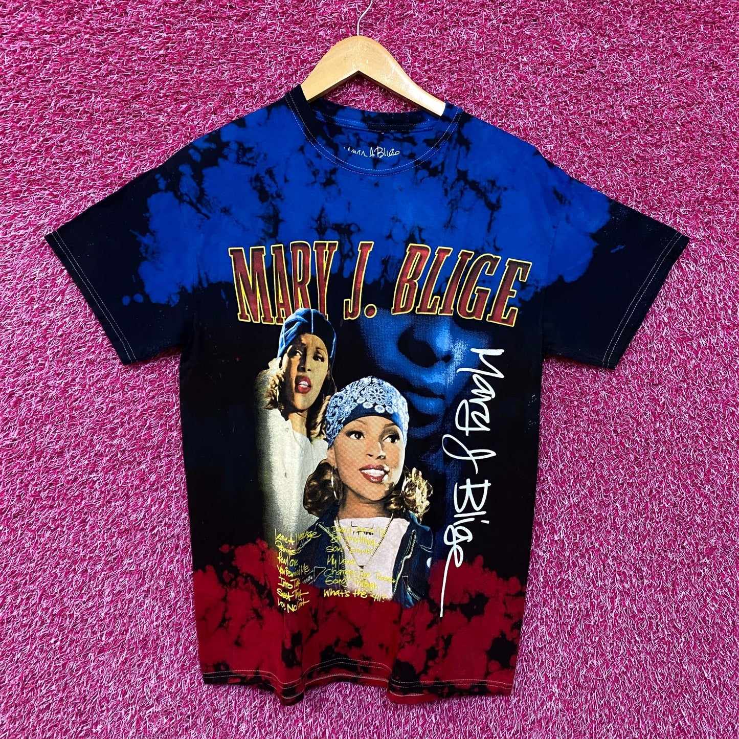 Mary J Blige The What Tie Dye Rap Tshirt size small