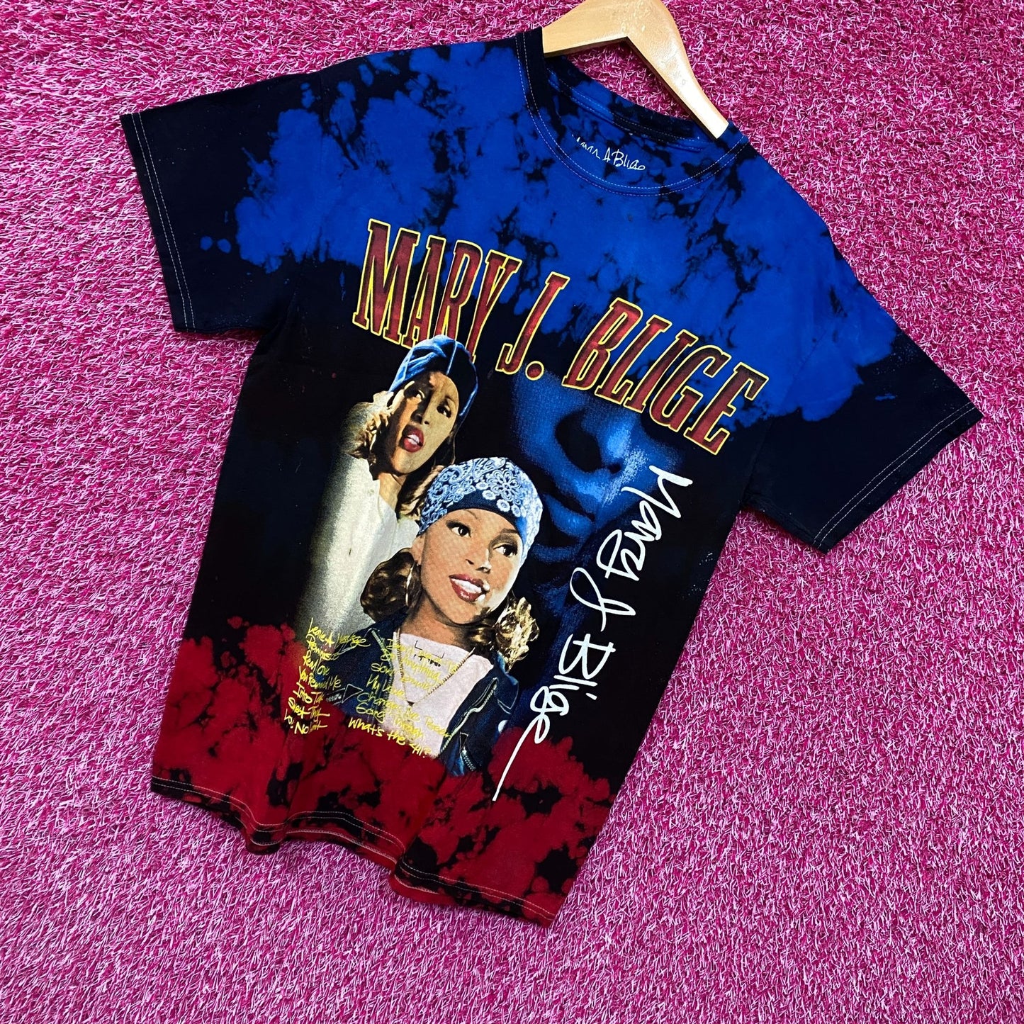 Mary J Blige The What Tie Dye Rap Tshirt size small