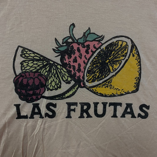 Junk Food Clothing Las Frutas Vintage Style Tissue Women's Crop Tank XL