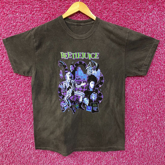 Beetlejuice Collage Illustration Graphic Design T-Shirt XL