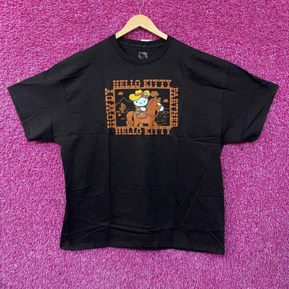 Sanrio Hello Kitty Desert Rodeo Howdy Partner Cute Graphic T-Shirt XL
