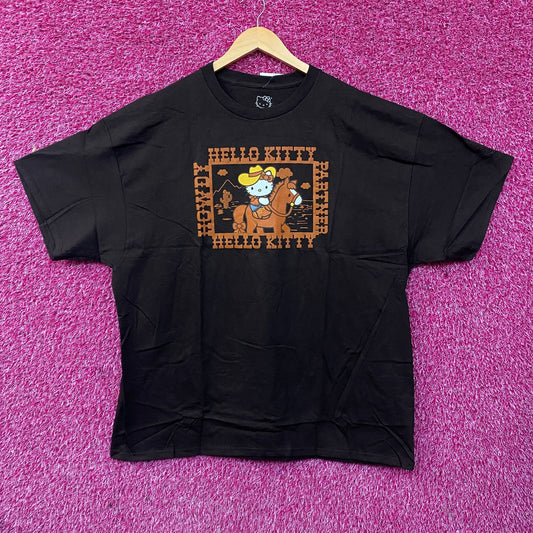 Sanrio Hello Kitty Desert Rodeo Howdy Partner Cute Graphic T-Shirt XL