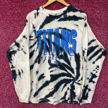 NFL AFC South Tennessee Titans Tie-Dye Long Sleeve Shirt Large