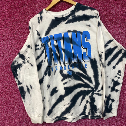 NFL AFC South Tennessee Titans Tie-Dye Long Sleeve Shirt Large
