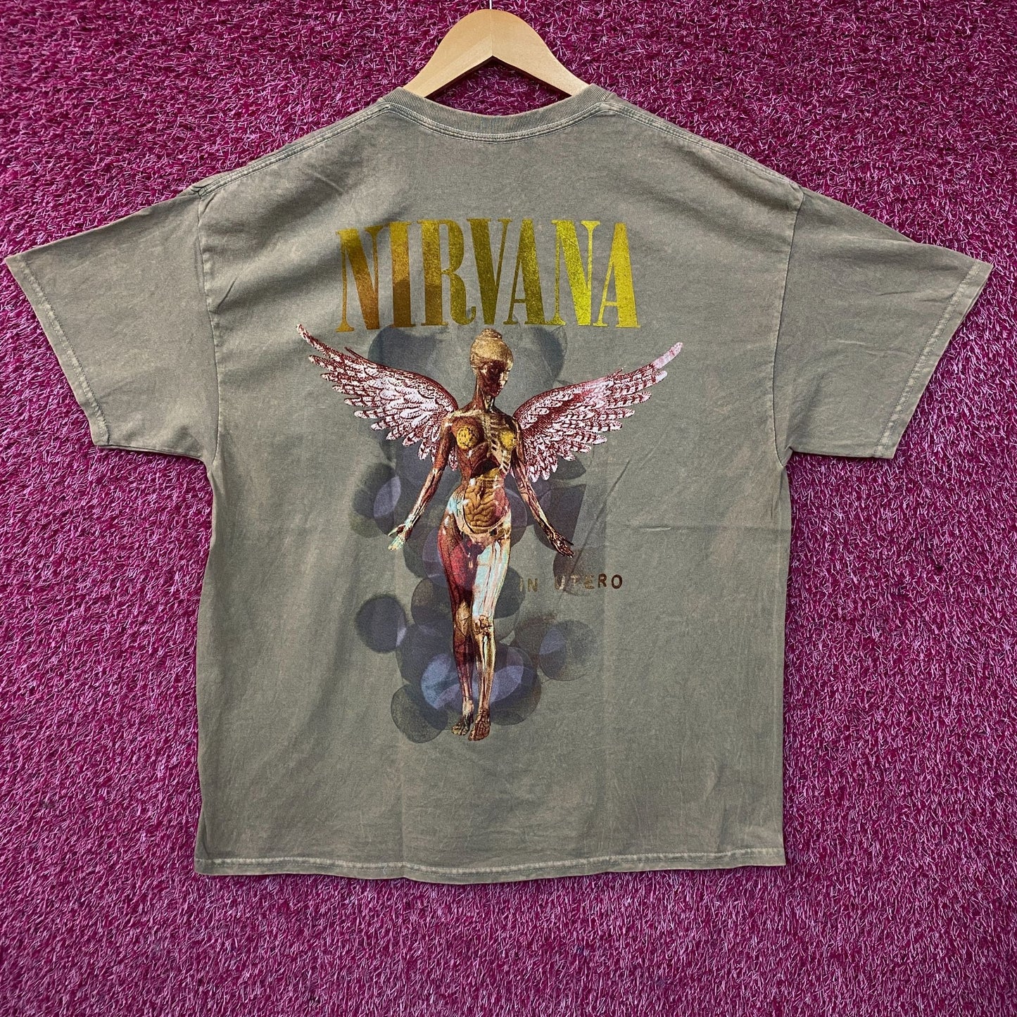 Nirvana In Utero Album Grunge Band T-Shirt XL