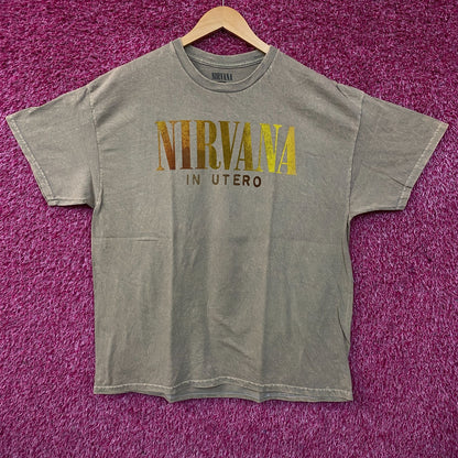 Nirvana In Utero Album Grunge Band T-Shirt XL