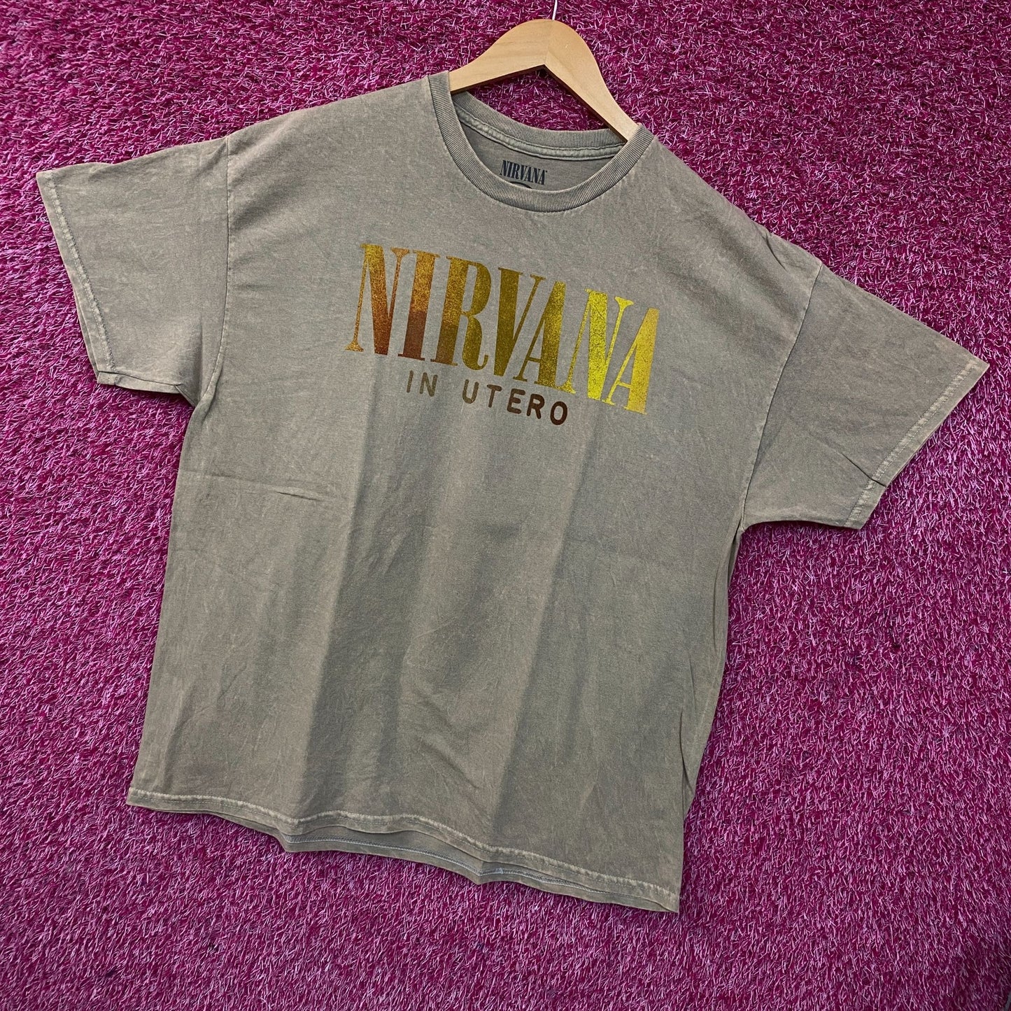 Nirvana In Utero Album Grunge Band T-Shirt XL