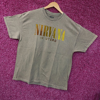 Nirvana In Utero Album Grunge Band T-Shirt XL