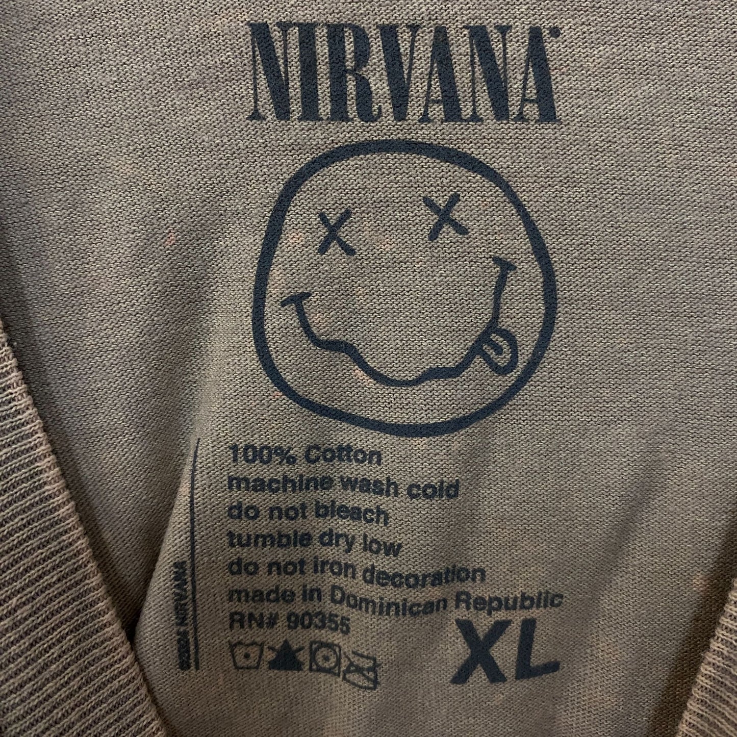 Nirvana In Utero Album Grunge Band T-Shirt XL
