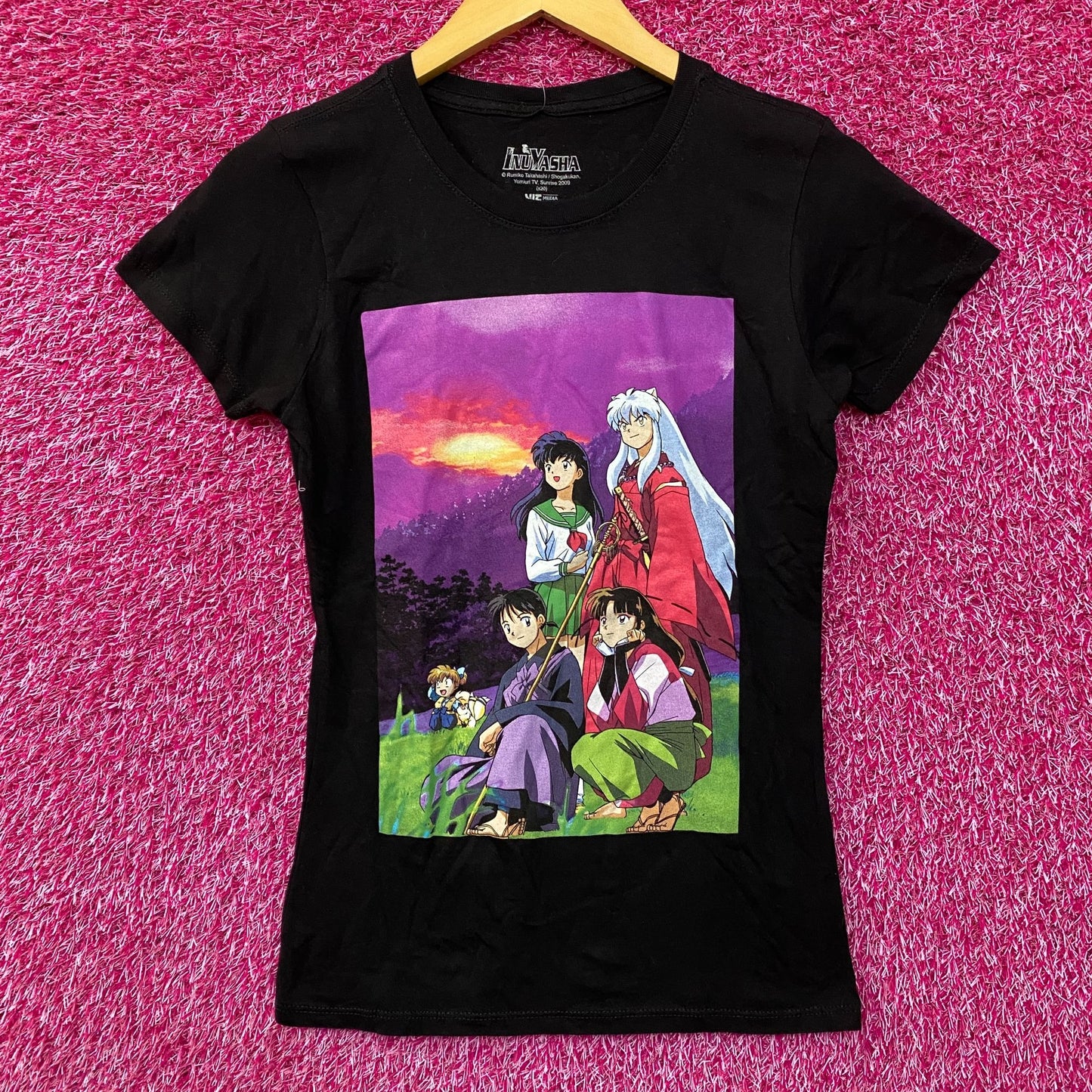 Inuyasha Sunset Team Retro Anime T-Shirt Extra Small