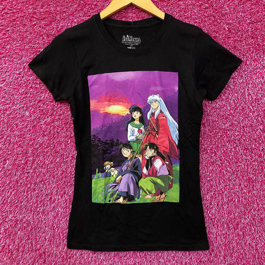 Inuyasha Sunset Team Retro Anime T-Shirt Extra Small