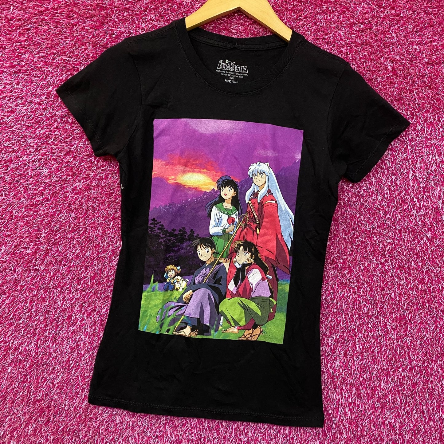 Inuyasha Sunset Team Retro Anime T-Shirt Extra Small