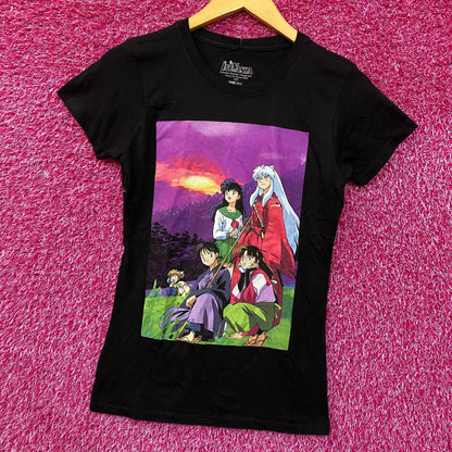 Inuyasha Sunset Team Retro Anime T-Shirt Extra Small
