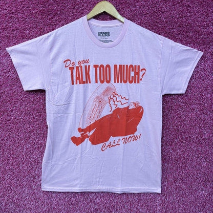 Renee Rapp Do you Talk to Much Pink T-Shirt XL