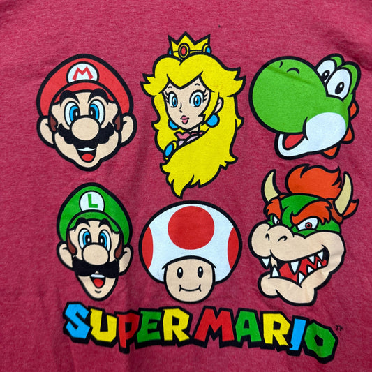 Super Mario Luigi Peach Yoshi Toad Bowser Nintendo Tee M