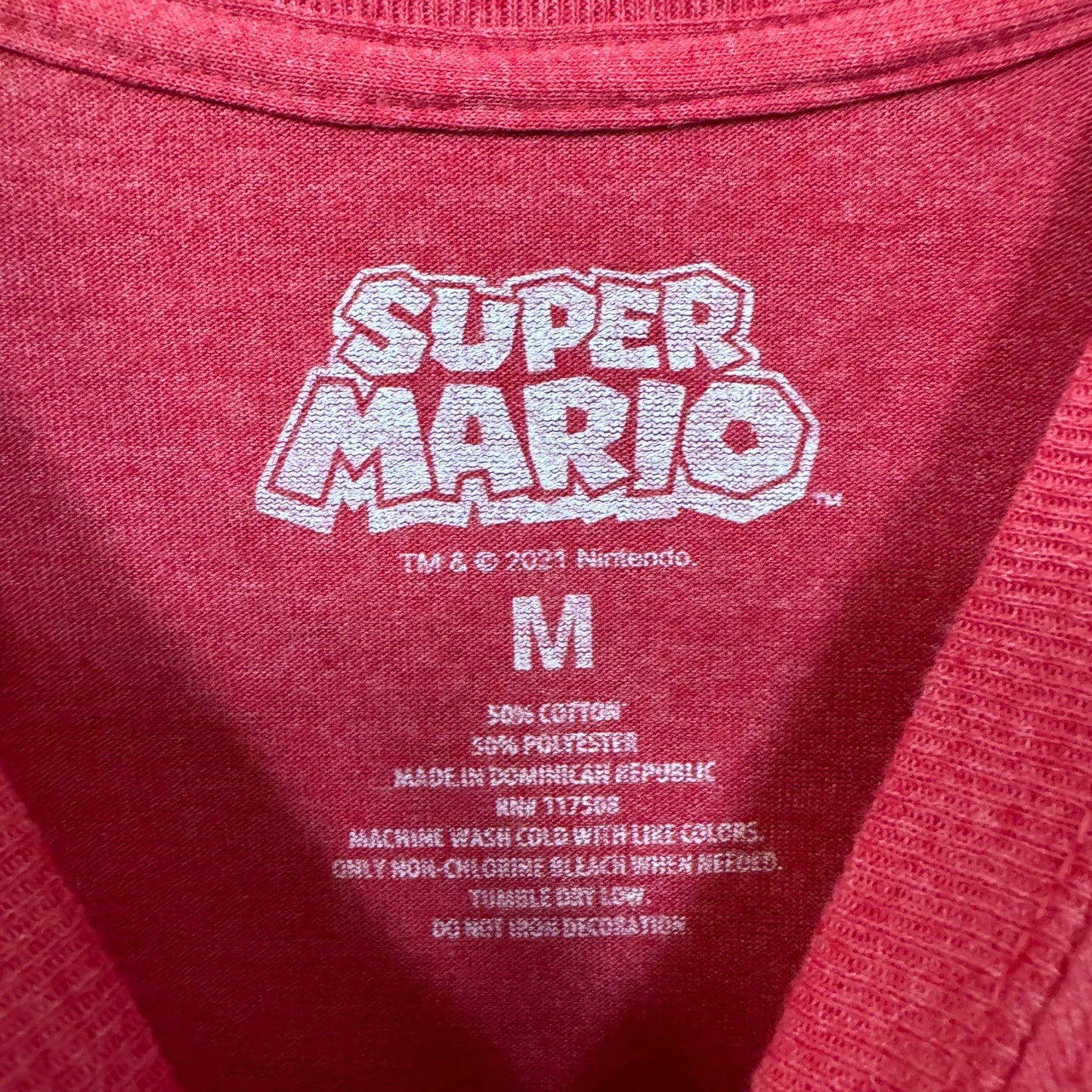 Super Mario Luigi Peach Yoshi Toad Bowser Nintendo Tee M