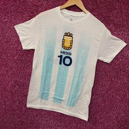 Adidas Argentina #10 Lionel Messi Graphic T-Shirt Small