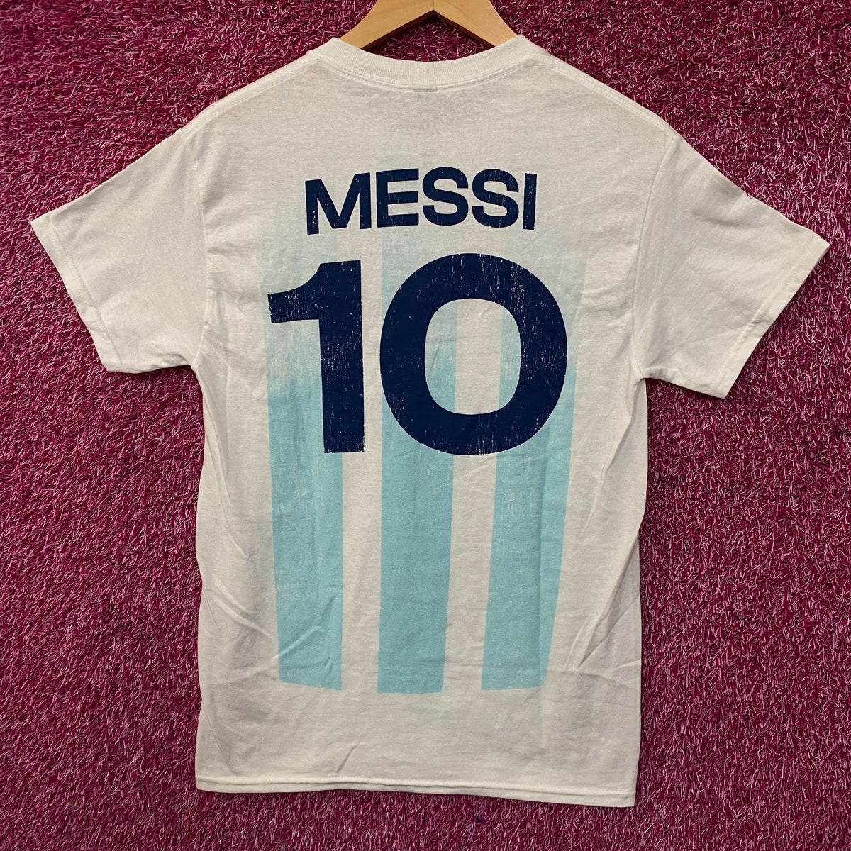 Adidas Argentina #10 Lionel Messi Graphic T-Shirt Small