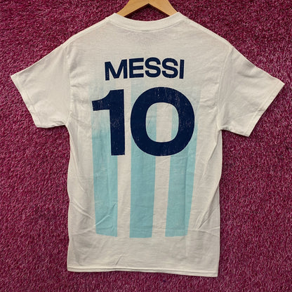 Adidas Argentina #10 Lionel Messi Graphic T-Shirt Small