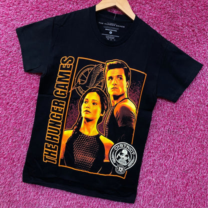 The Hunger Games Katniss & Peeta District 12 Graphic T-Shirt Small