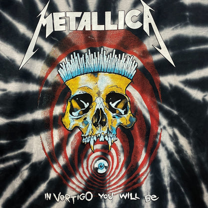 Metallica Vertigo You Will Be Rock Spiral Tie Dye T-Shirt Large