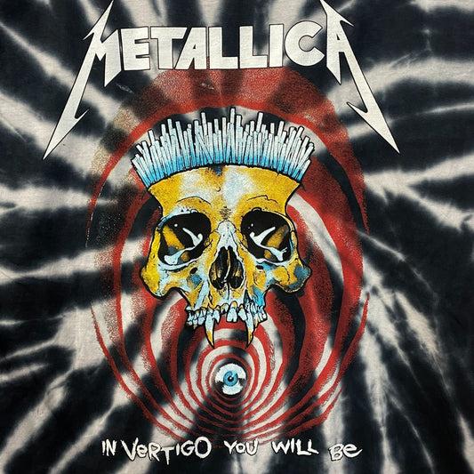 Metallica Vertigo You Will Be Rock Spiral Tie Dye T-Shirt Large