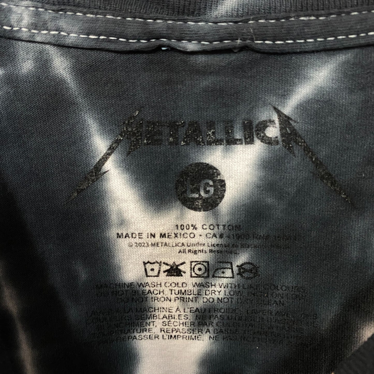 Metallica Vertigo You Will Be Rock Spiral Tie Dye T-Shirt Large