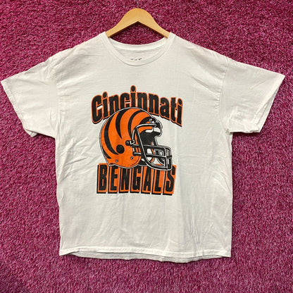 Junk Food Clothing NFL Cincinnati Bengals Helmet Logo T-Shirt Large